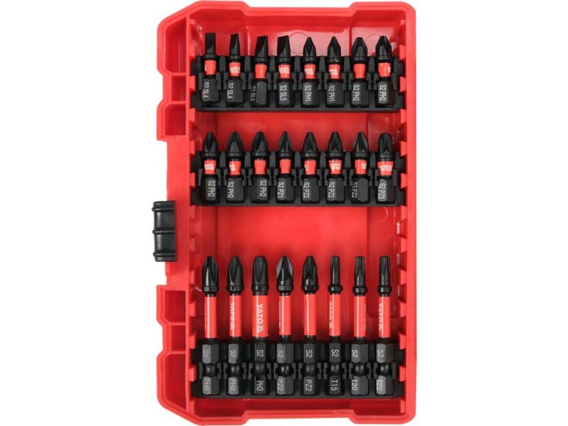 Набір ударних біт YATO YT-04616, 37 шт, SL/PH/PZ/T, 1/4" HEX, S2