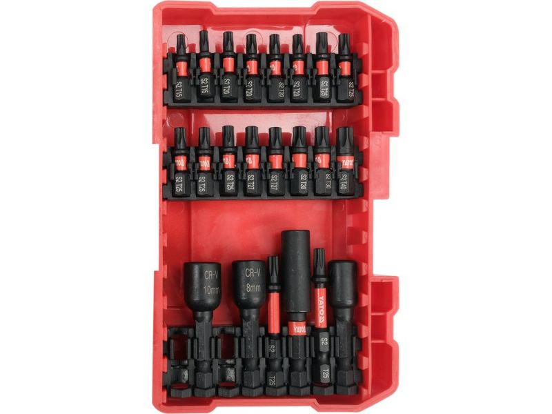 Набор ударных бит YATO YT-04617, 54 шт, SL/PH/PZ/T, 1/4" HEX, S2