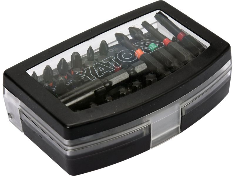 Набір біт ударних YATO YT-04621, PH/PZ/Torx/HEX, 1/4" HEX, 23 шт