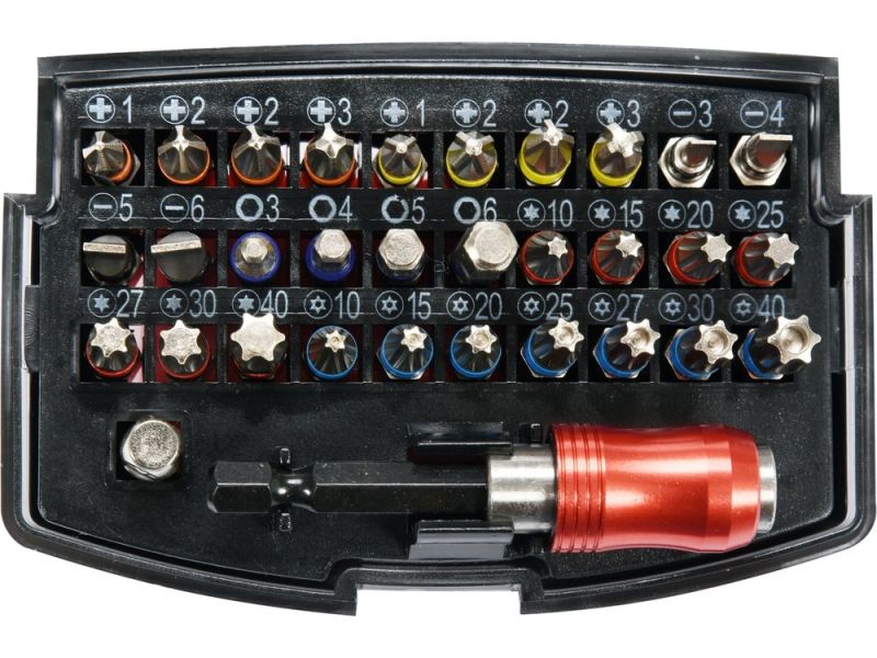 Набор бит YATO YT-04622, 6 профилей, 1/4", S2, 32 шт