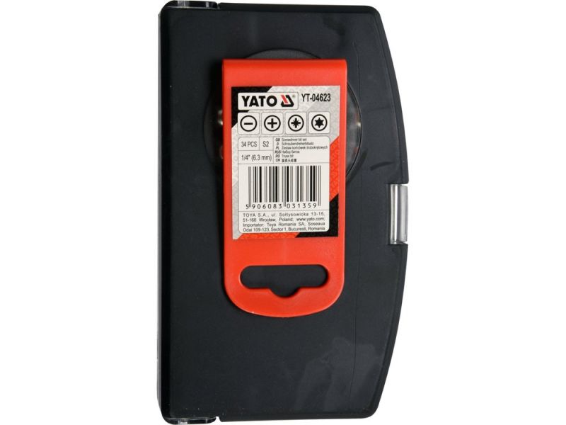 Набір біт YATO YT-04623, SL/PH/PZ/Torx, 1/4", 34 шт