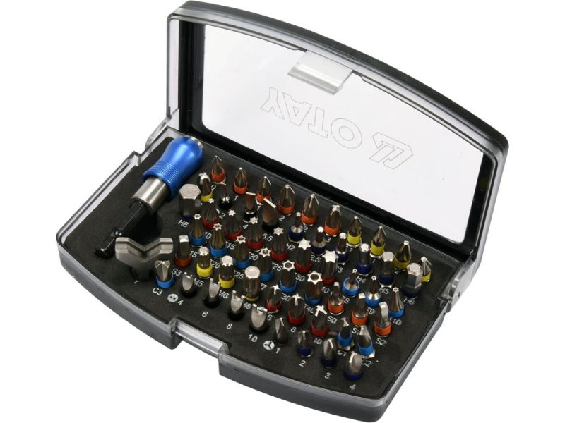 Набір біт YATO YT-04624, 12 профілів, 1/4", S2/CrV, 59 шт