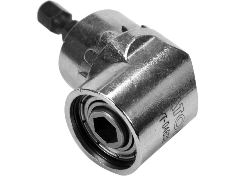 Кутовий адаптер для шуруповерта YATO YT-04632, 37 мм, 1/4" HEX, реверс