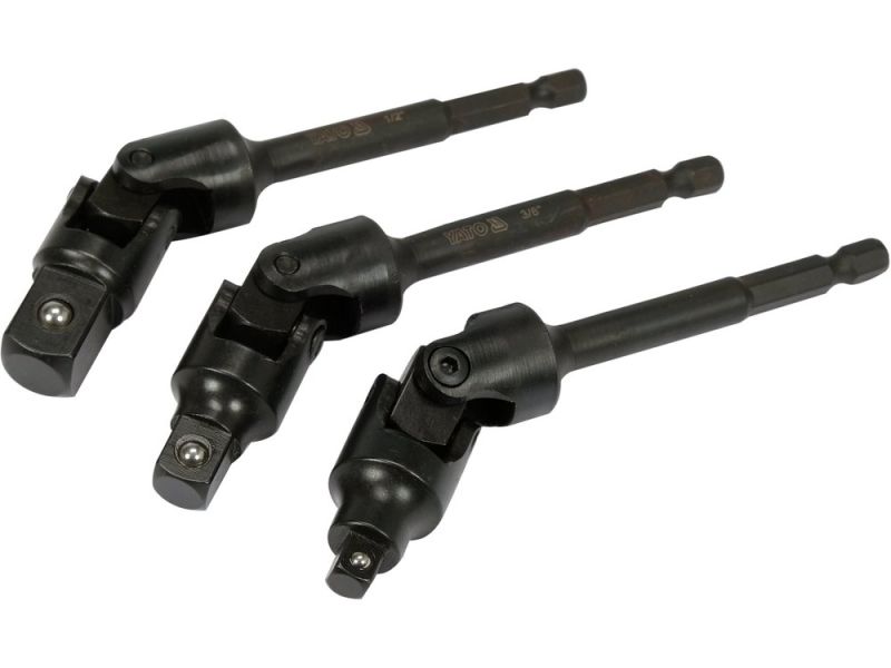 Набор карданных переходников YATO YT-04641, 1/4"-3/8"-1/2", 3 шт