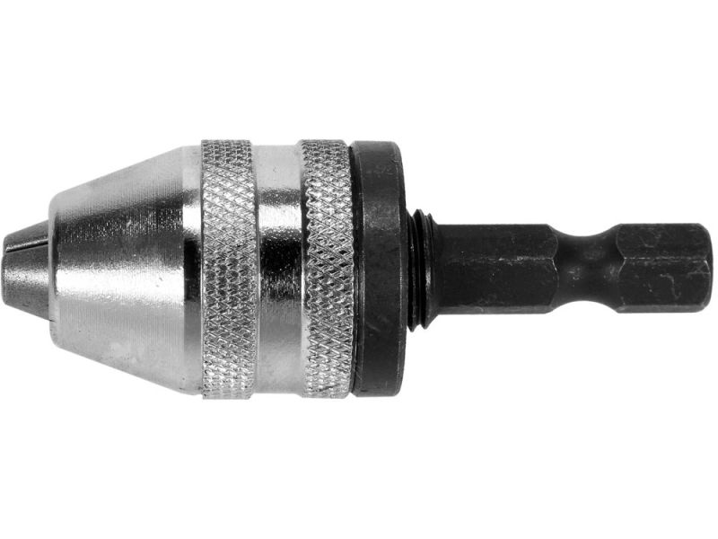 Патрон для дрели YATO: HEX-1/4", Ø=0.5-3 мм, L=50 мм, металлический (YT-04644)
