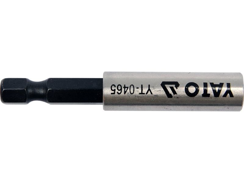 Держатель бит магнитный 1/4" YATO YT-0465, 60 мм, нержавеющая сталь
