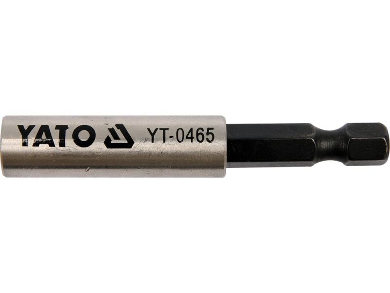 Держатель бит магнитный 1/4" YATO YT-0465, 60 мм, нержавеющая сталь