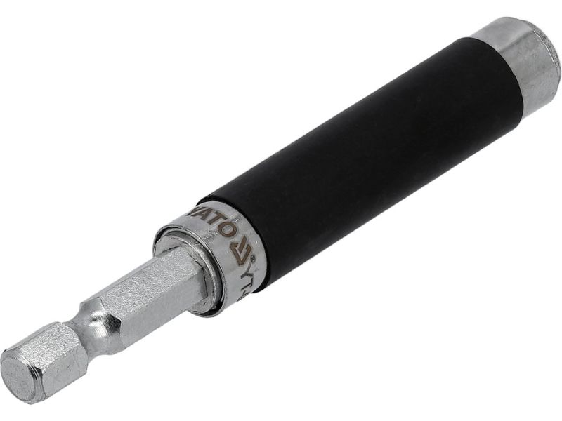 Держатель бит магнитный 1/4" YATO YT-0467, 80 мм, направляющая втулка