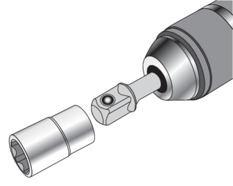 Набір адаптерів SDS-Plus для головок YATO YT-04686, 3 шт, 1/4", 3/8", 1/2"