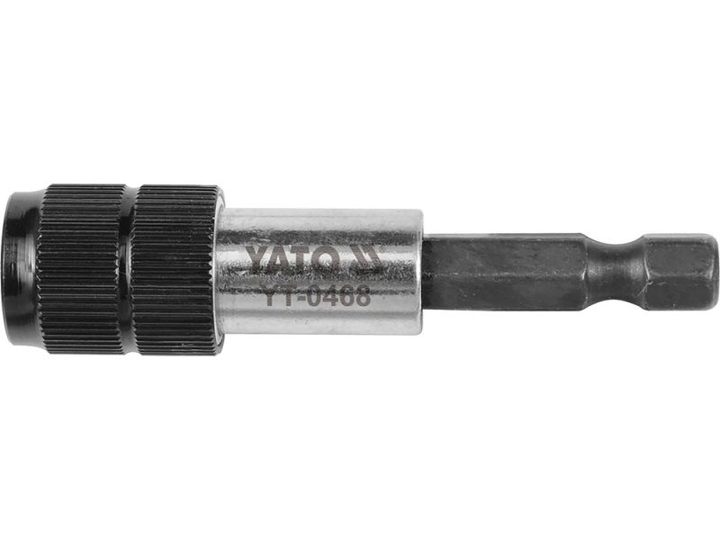 Держатель бит быстросъемный 1/4" YATO YT-0468, 60 мм, нержавеющая сталь