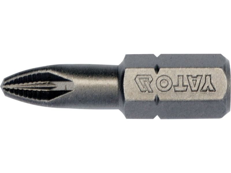 Набір біт PZ2 YATO YT-04712, 25 мм, S2, 1/4" HEX, 10 шт
