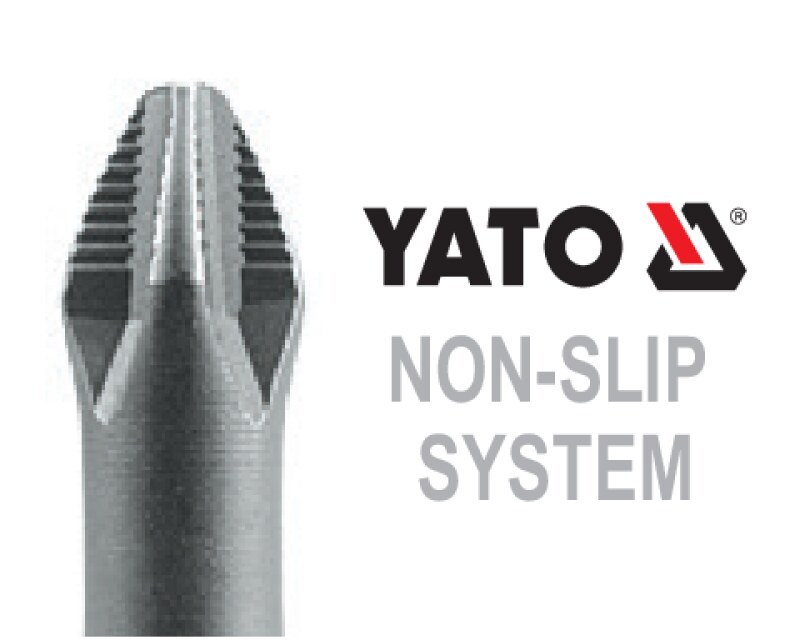 Биты Phillips PH1 25 мм YATO YT-0474, хвостовик 1/4", 10 шт