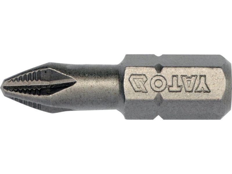 Набір біт Phillips PH2 YATO YT-04752, 25 мм, S2, 10 шт