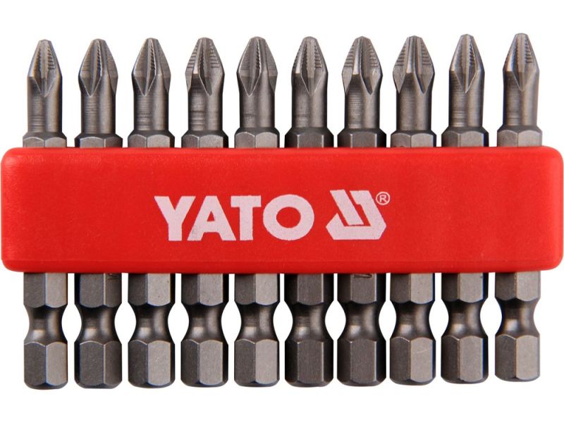 Біти Phillips PH2 50 мм YATO YT-0478, хвостовик 1/4", 10 шт
