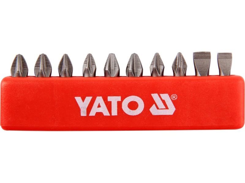 Набір біт мікс SL/PH/PZ 25 мм YATO YT-0482, 10 шт