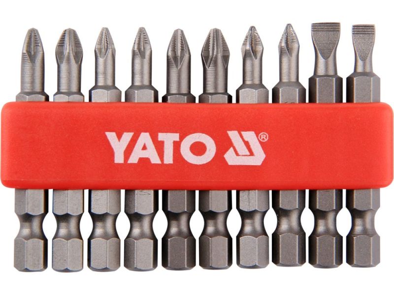 Набір біт мікс SL/PH/PZ 50 мм YATO YT-0483, 10 шт
