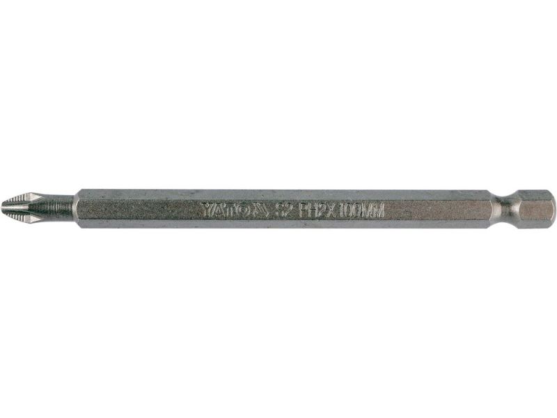 Бита PH2 YATO YT-0485, 100 мм, S2, 1/4" HEX