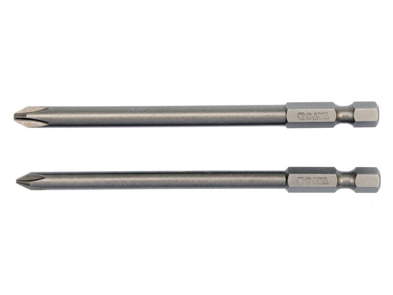 Набір біт Phillips PH1, PH2 100 мм YATO YT-0488, 2 шт