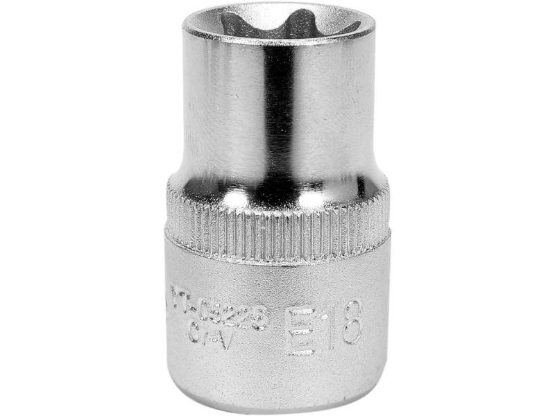 Головка торцева Torx E18 1/2" YATO YT-05225, E-профіль, CrV