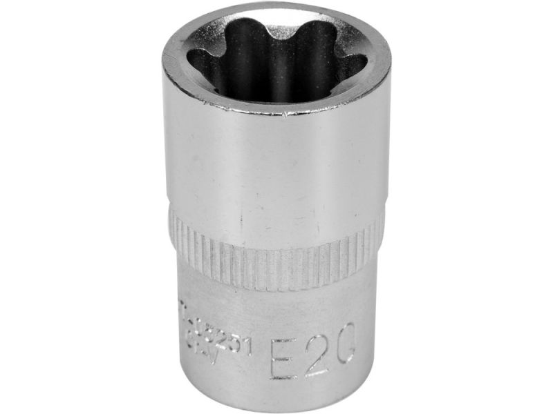 Головка торцева Torx E20 1/2" YATO YT-05251, E-профіль, CrV