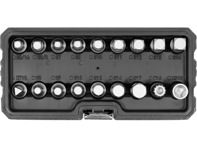 Набір ключів для зливних пробок YATO YT-05991, 3/8", 18 предметів