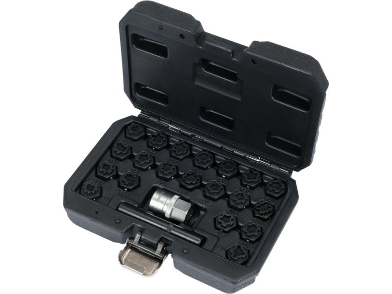 Набір головок для секретних болтів VW 1/2" YATO YT-060305, 22 предмети, CrMo