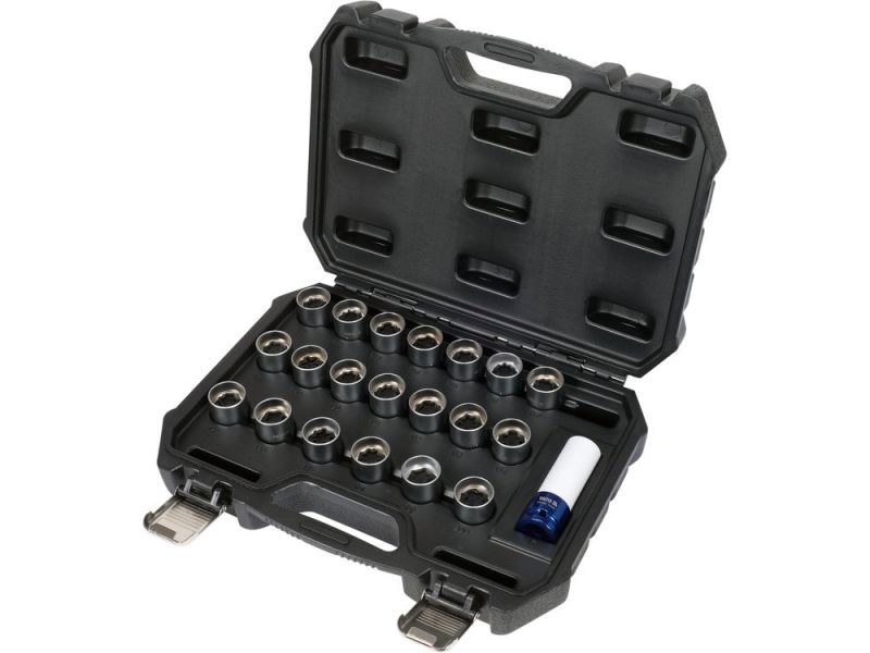 Набор головок для секретных болтов Opel 1/2" YATO YT-060306, 21 предмет, CrMo