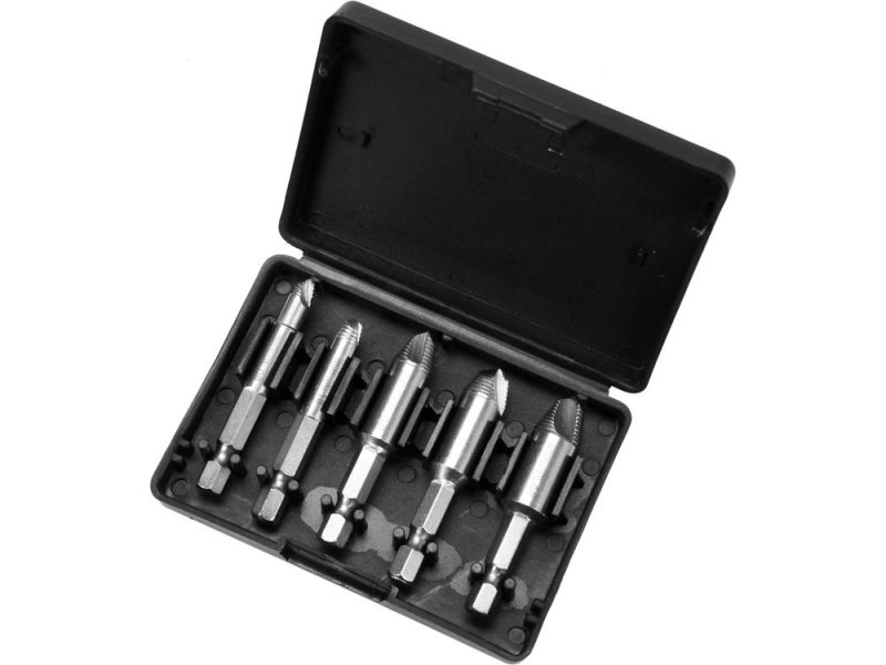 Набір екстракторів YATO : HEX 1/4", HSS 4241, для видалення зломаних гвинтів 5 шт (YT-06035)