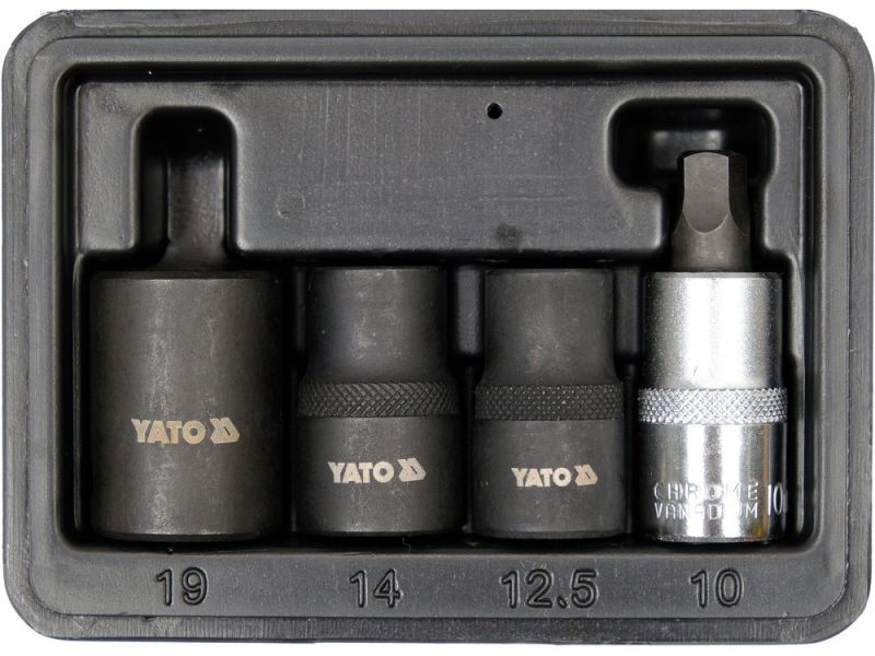 Набір насадок для гальмівних супортів YATO YT-06806, 1/2", 12/14/19 мм
