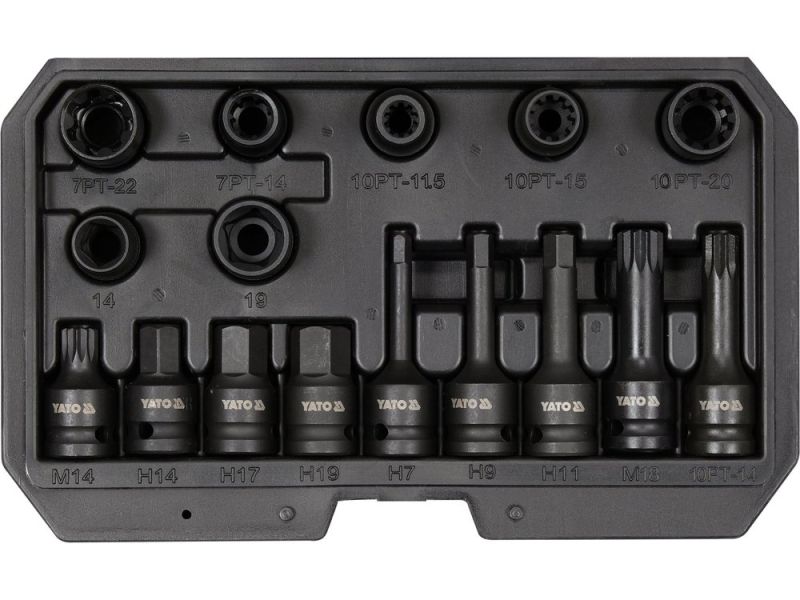 Набор инструментов для тормозных суппортов YATO YT-06811, 1/2", 16 предметов