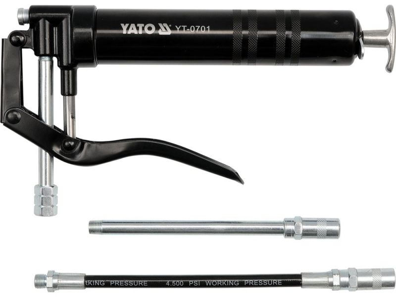 Шприц смазочный ручной YATO YT-0701, 120 см³, 3 наконечника
