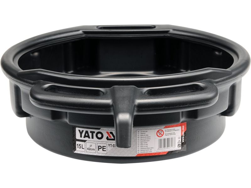Ванна для зливу оливи YATO YT-0717, 15 л, 420 мм, поліетилен