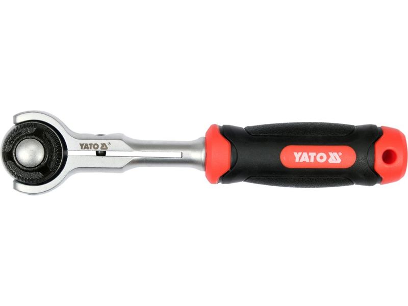 Трещотка 1/4" с поворотной головкой YATO YT-07200