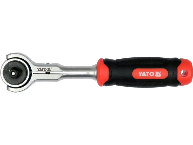 Трещотка 1/4" с поворотной головкой YATO YT-07200