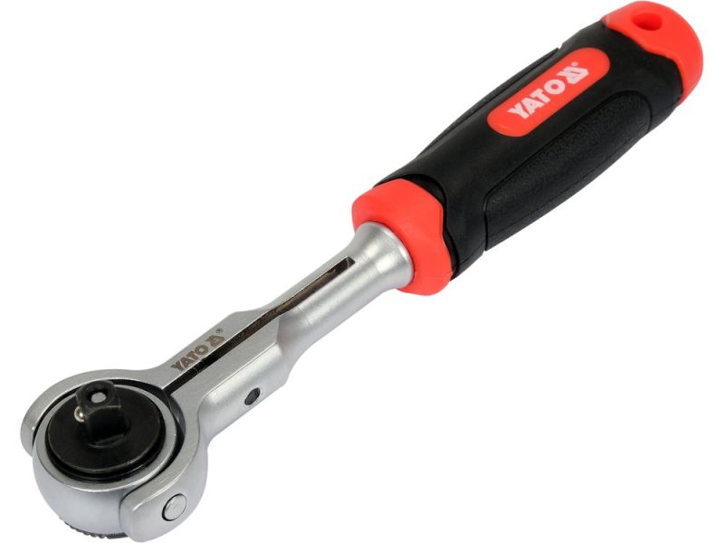 Трещотка 1/4" с поворотной головкой YATO YT-07200