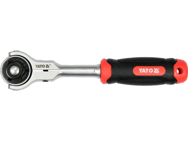 Тріскачка з поворотною головкою 3/8" YATO YT-07201, 195 мм