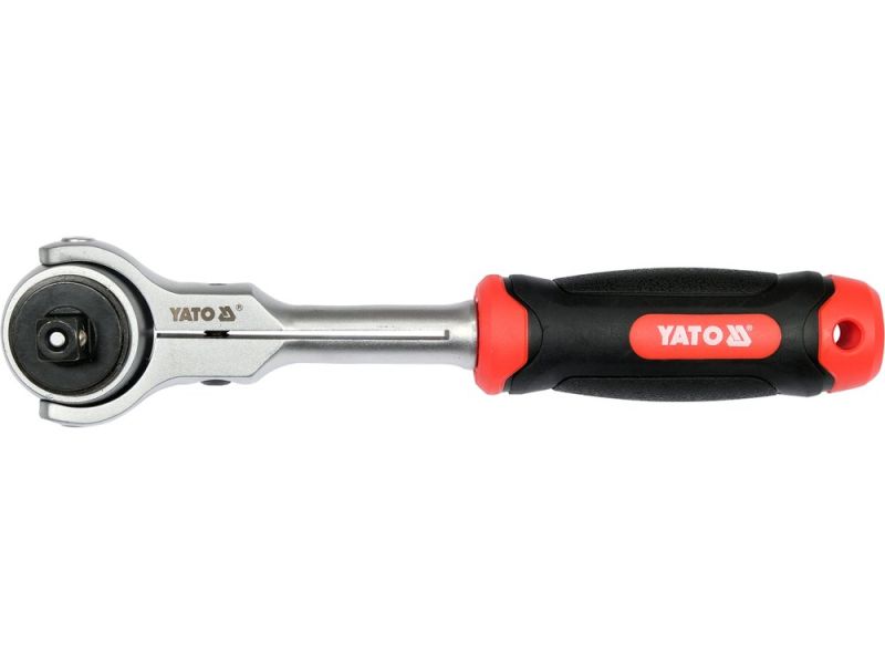 Тріскачка з поворотною головкою 3/8" YATO YT-07201, 195 мм