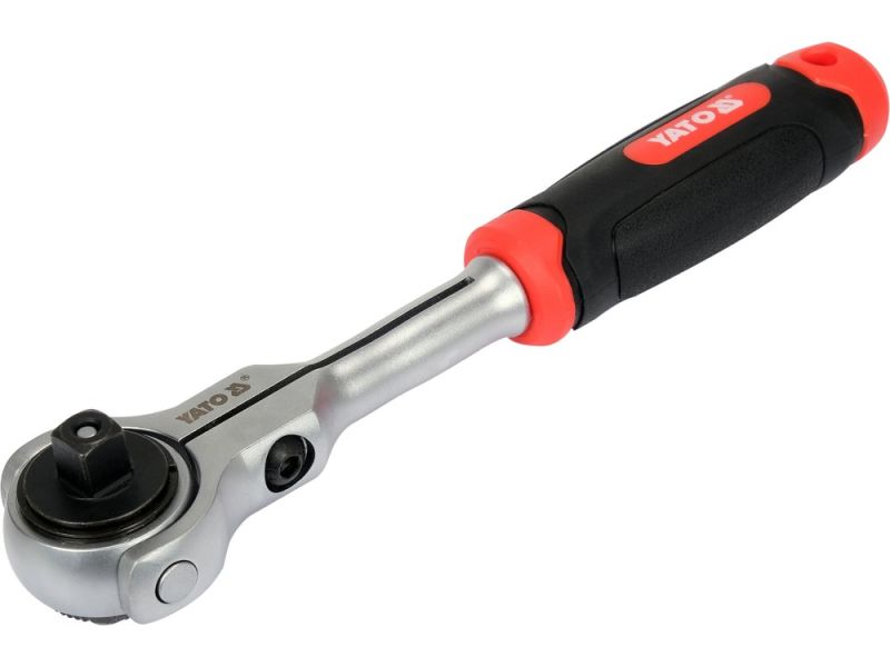 Тріскачка з поворотною головкою 3/8" YATO YT-07201, 195 мм
