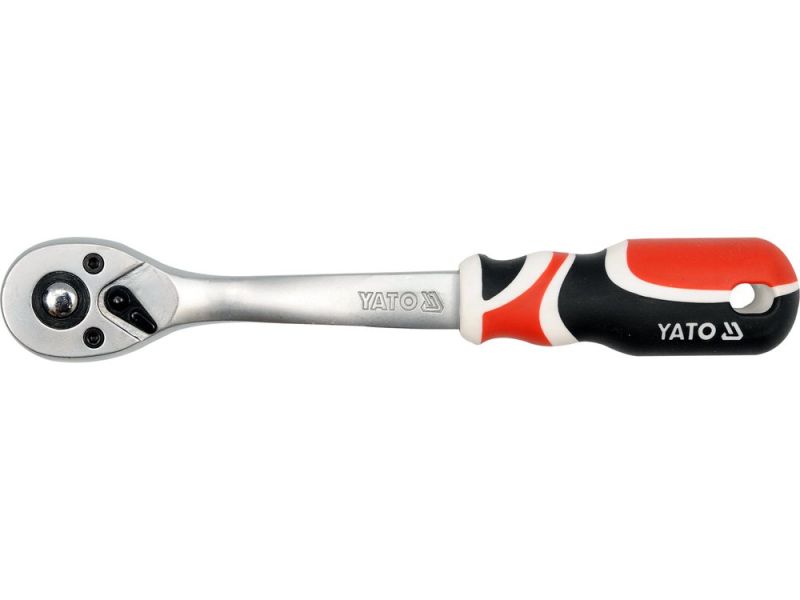 Тріскачка вигнута 3/8" YATO YT-0731, сатин, 200 мм