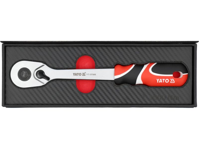 Тріскачка пряма 1/2" YATO YT-07355, 90 зубів, голова CrMo