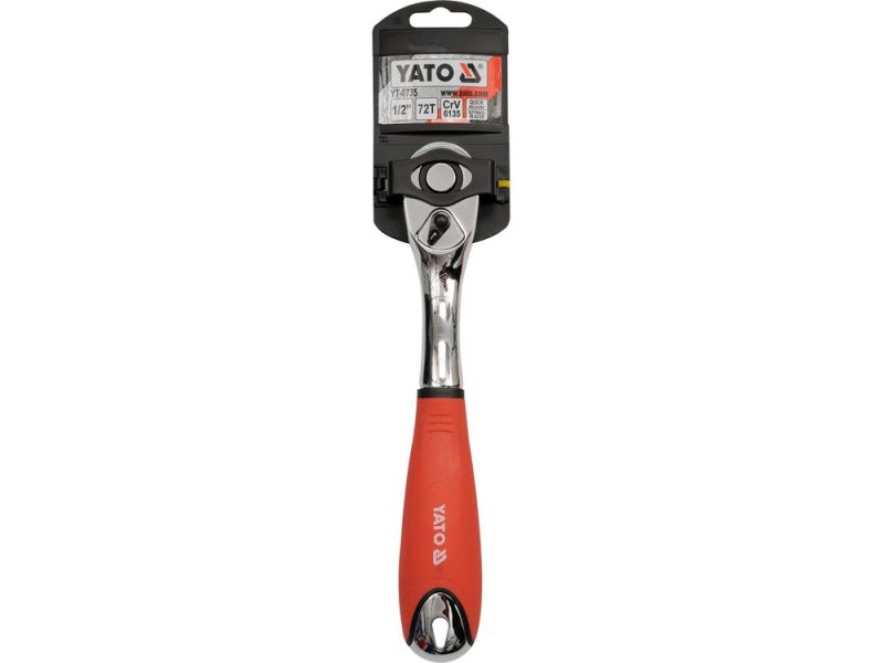 Тріскачка вигнута 1/2" YATO YT-0735, метал-гума