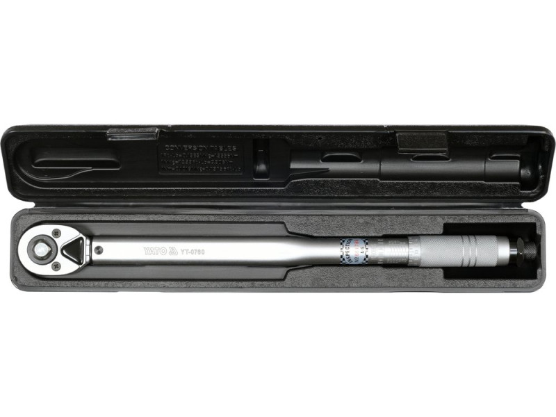 Ключ динамометричний тріскачковий 1/2" YATO YT-0760, 42-210 Н·м