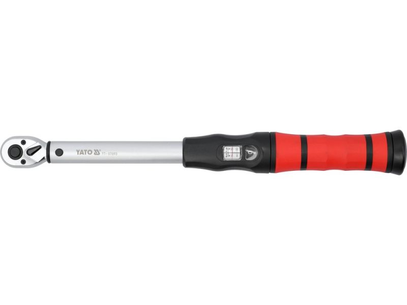 Ключ динамометричний тріскачковий зі шкалою 3/8" YATO YT-07693, 20-120 Н·м