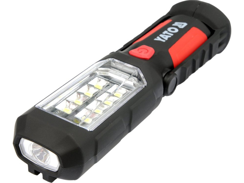 Світильник для майстерні 2-в-1 YATO YT-08513, 280 лм, 8+1 LED, 3xAA