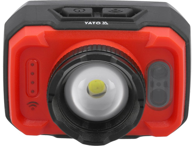 Ліхтар налобний акумуляторний YATO YT-085941, 600 лм, зум, IP65