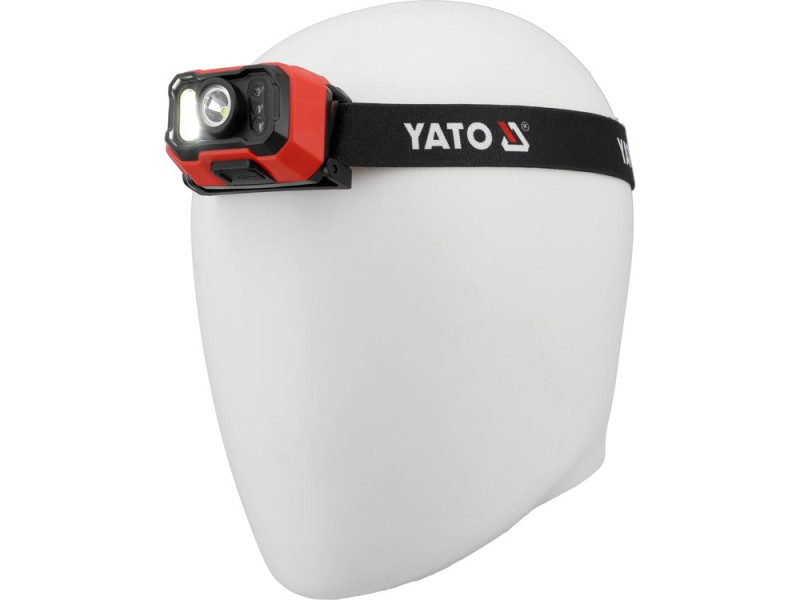 Ліхтар налобний акумуляторний YATO YT-085942, 1000 лм, IP65, датчик руху