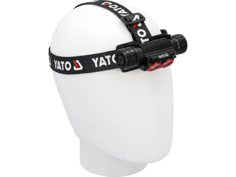 Ліхтар налобний акумуляторний YATO YT-085943, 3000 лм, 15 Вт, 2600 мА·год