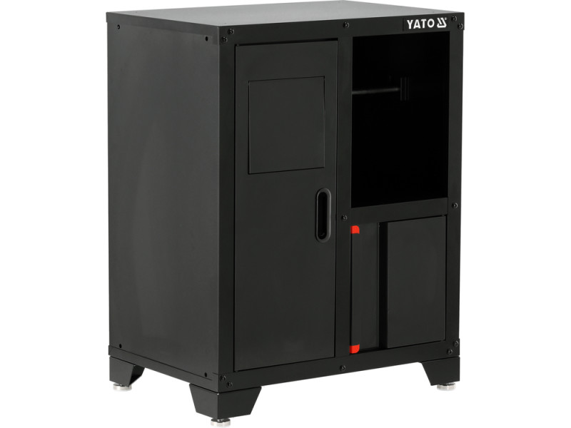 Шафа для майстерні YATO 660х 457х 863 мм з кошиком для сміття, регульовані ніжки [1]