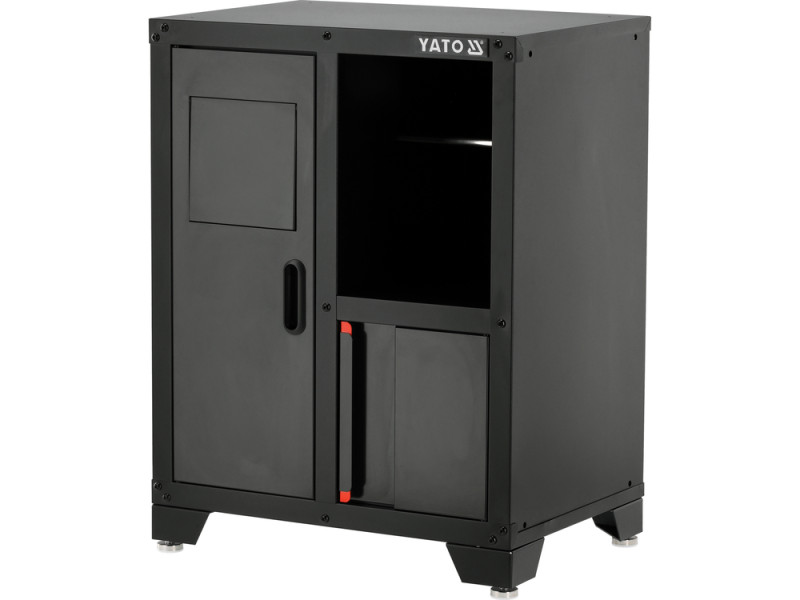 Шафа для майстерні YATO 660х 457х 863 мм з кошиком для сміття, регульовані ніжки [1]