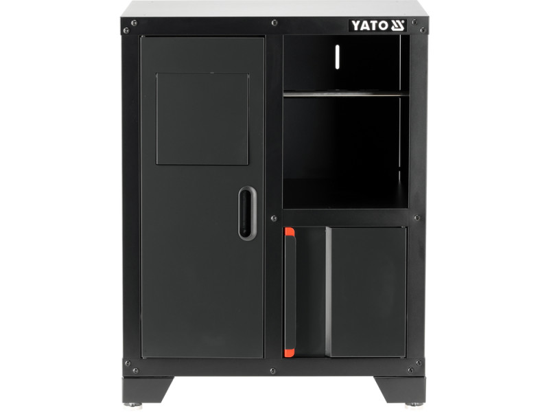Шафа для майстерні YATO 660х 457х 863 мм з кошиком для сміття, регульовані ніжки [1]
